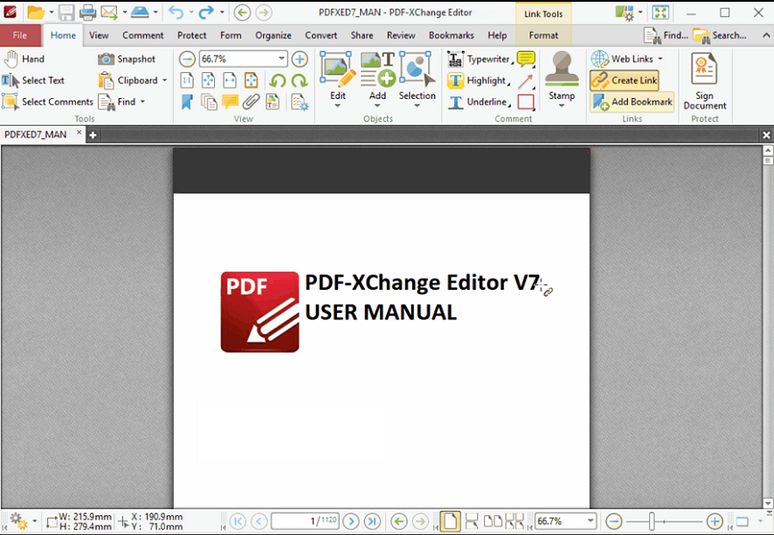 图二：PDF-XChange编辑器界面
