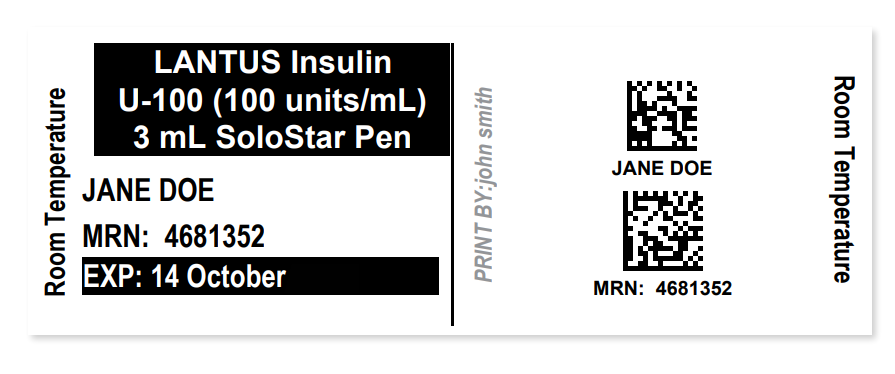 使用BarTender解决医院胰岛素笔使用的复杂标签挑战