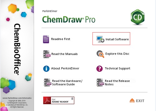 ChemDraw Pro 14安装界面