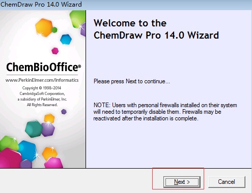 ChemDraw Pro 14安装界面