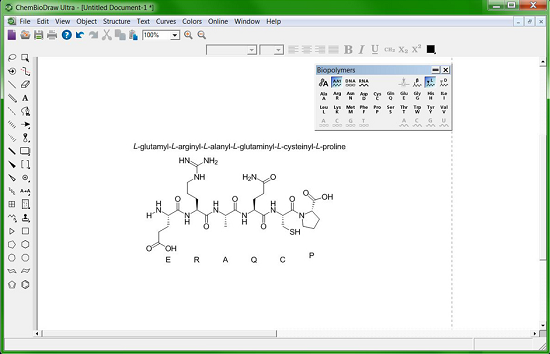 准确绘制生物聚合物（包括氨基酸、肽、DNA 及 RNA 序列）