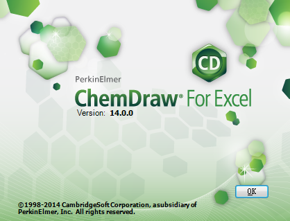  ChemDraw for Excel 14.0版本