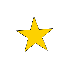 图2：绘制五角星