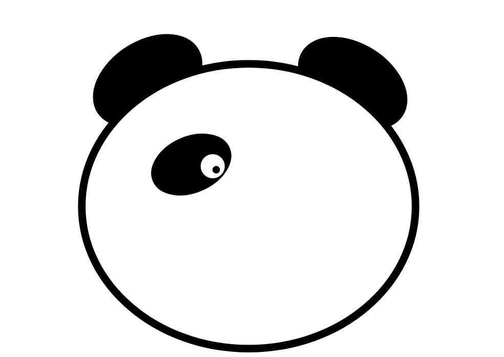 图4：熊猫的一边眼睛