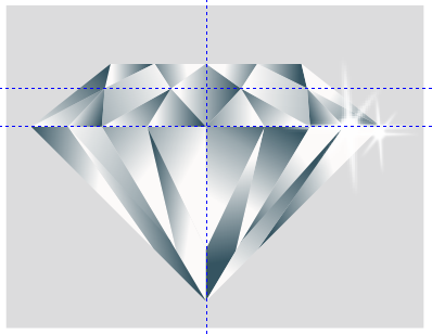 CDR画钻石