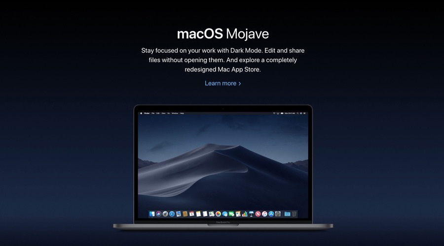 苹果macOS 10.14 Mojave正式版已推送