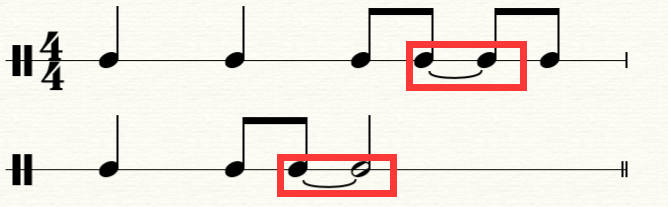 連線和延音線的符號,連線和延音線的用法