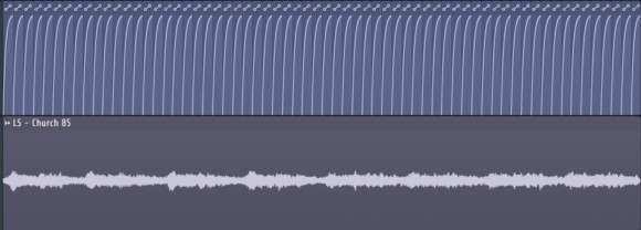 FL Studio中的音量自动化界面