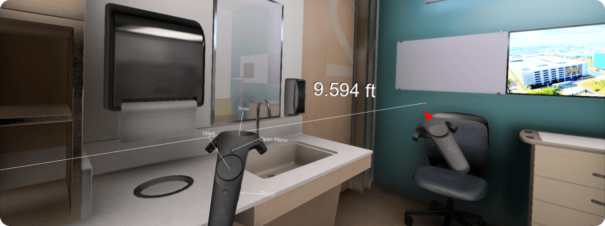 Fuzor VR实时测量