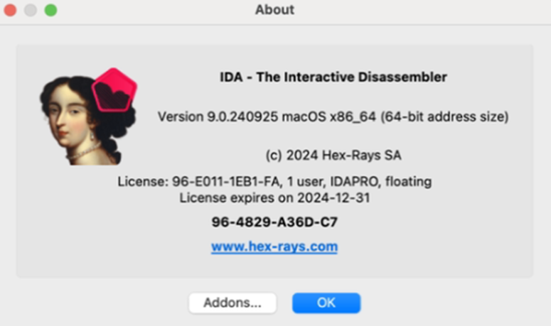 MACOS系统安装 IDA PRO