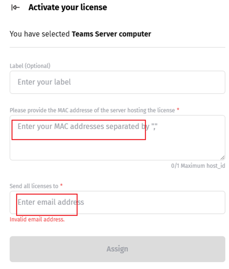 Teams server许可分配