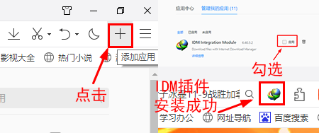 图7：在浏览器中添加IDM插件