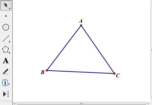 绘制三角形ABC