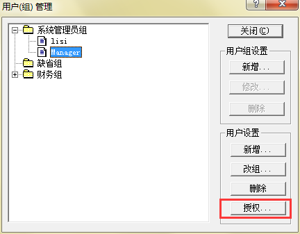 Manager用户授权