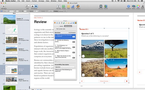 iBooks Author软件界面