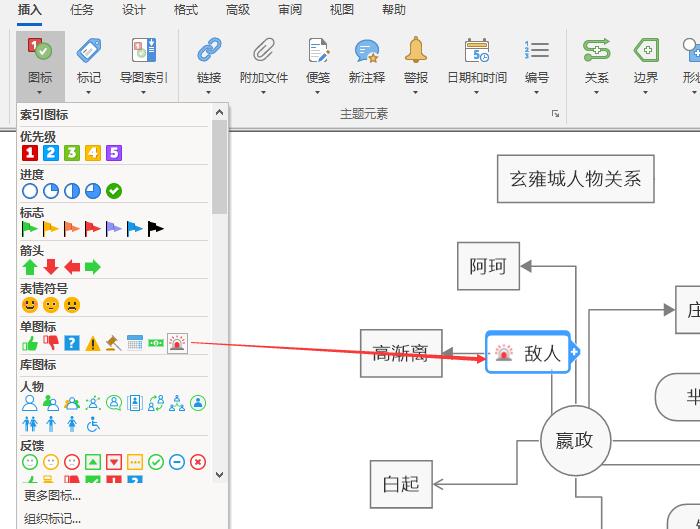   图6：插入图标