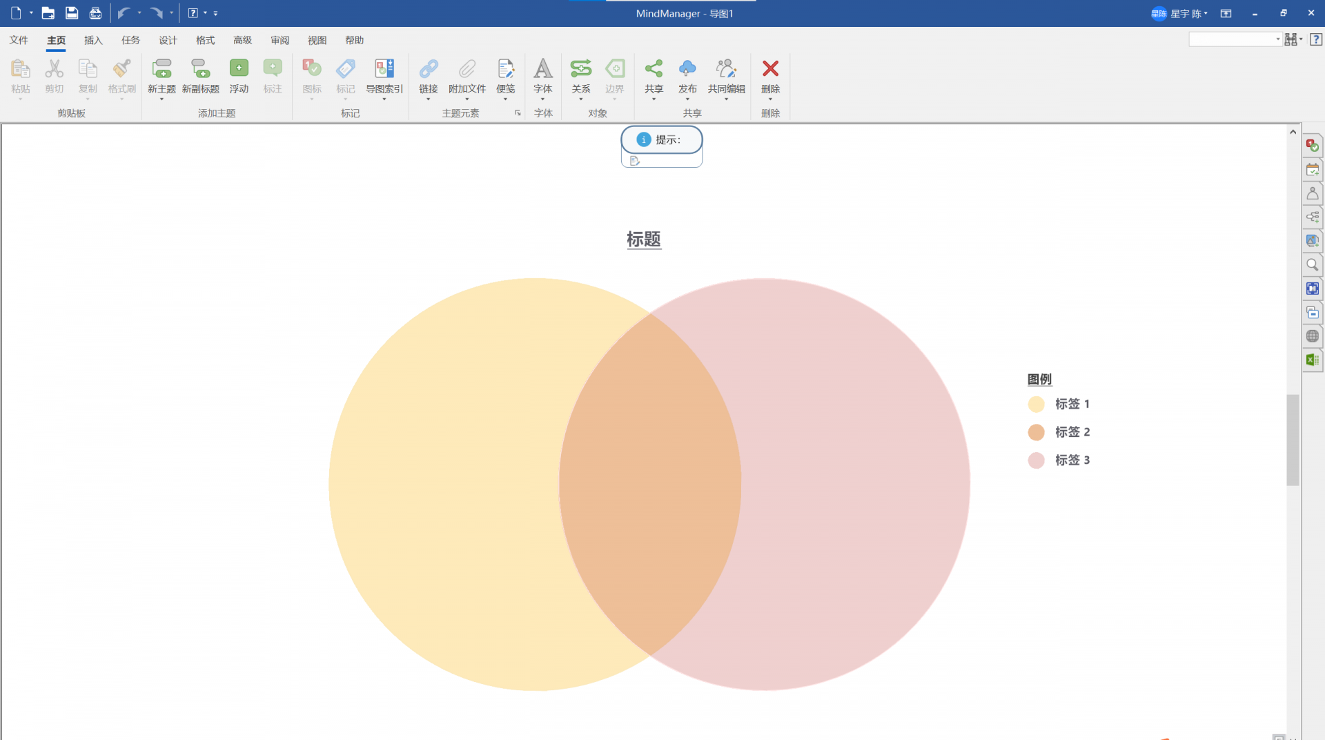 图2：预览新建的维恩图