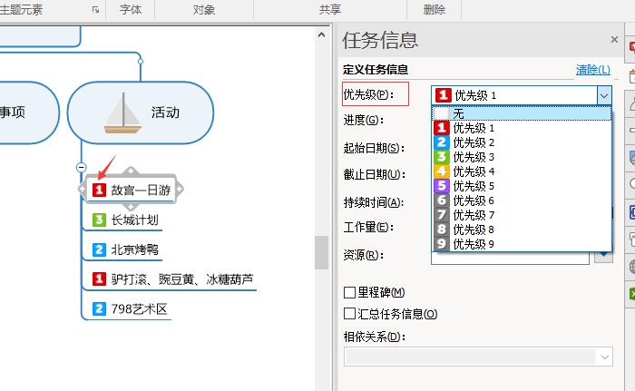 图5：添加优先级