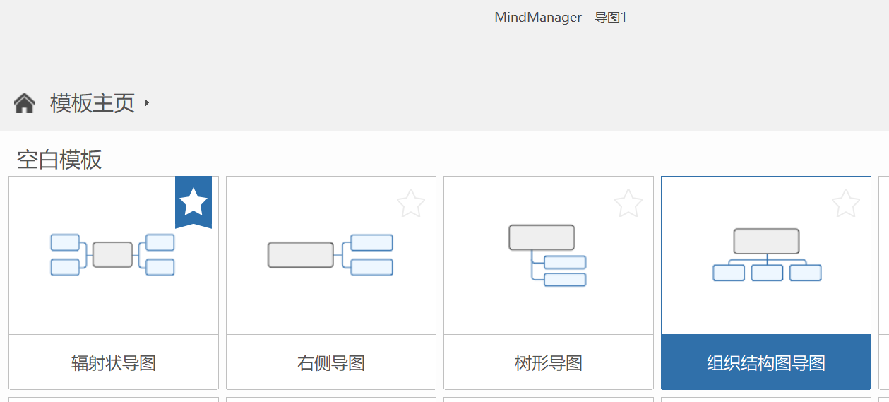 MindManager组织结构图空白模板
