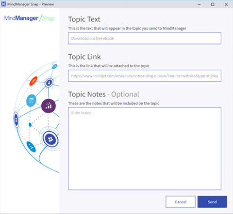 全新 MindManager Snap 捕捉工具