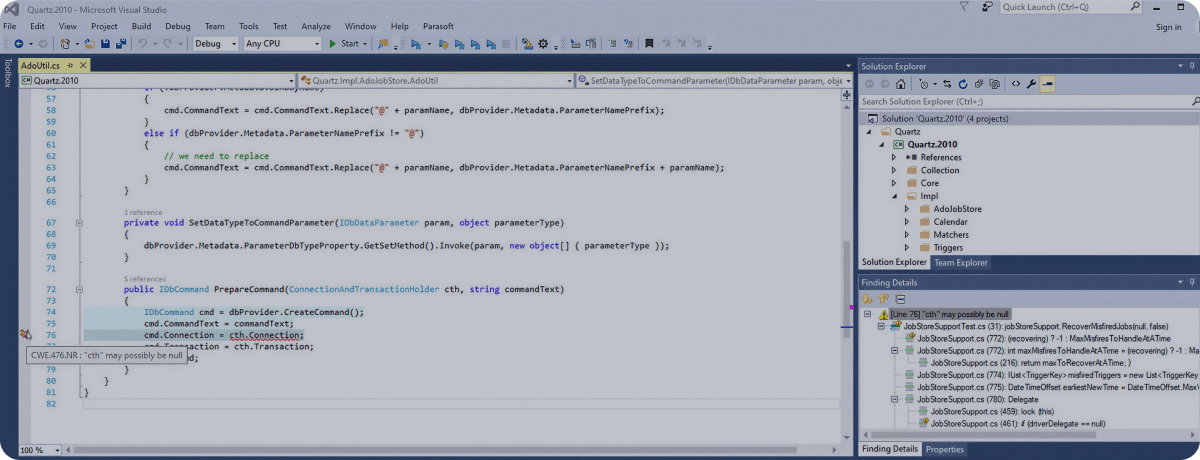 Parasoft dotTEST功能