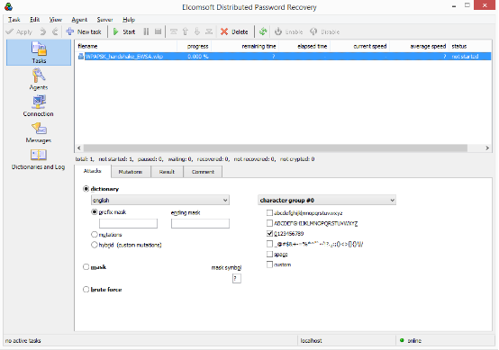 Elcomsoft Distributed Password Recovery主界面