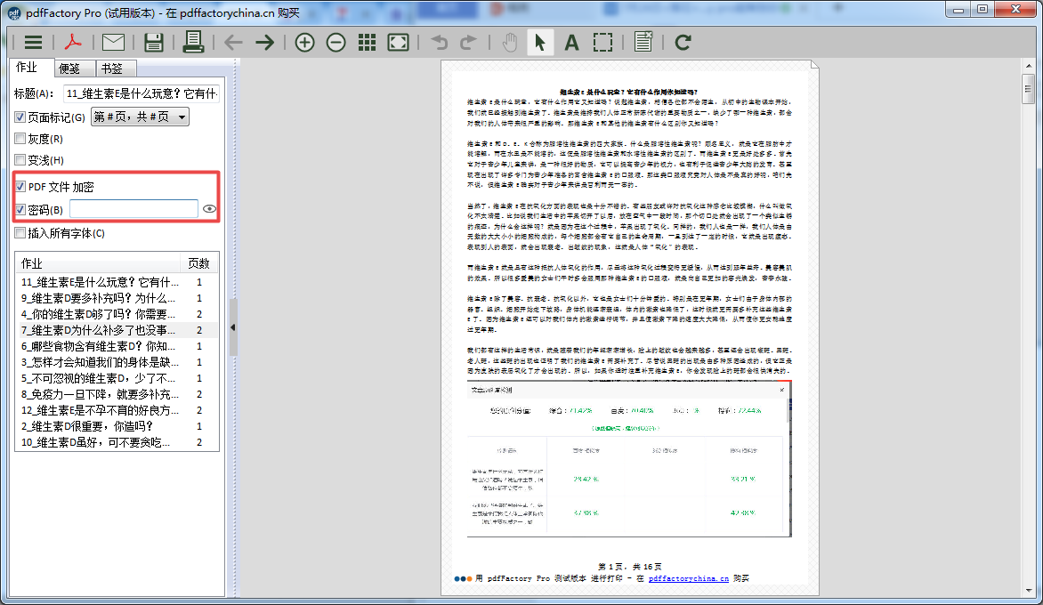 图6 设置文档安全性