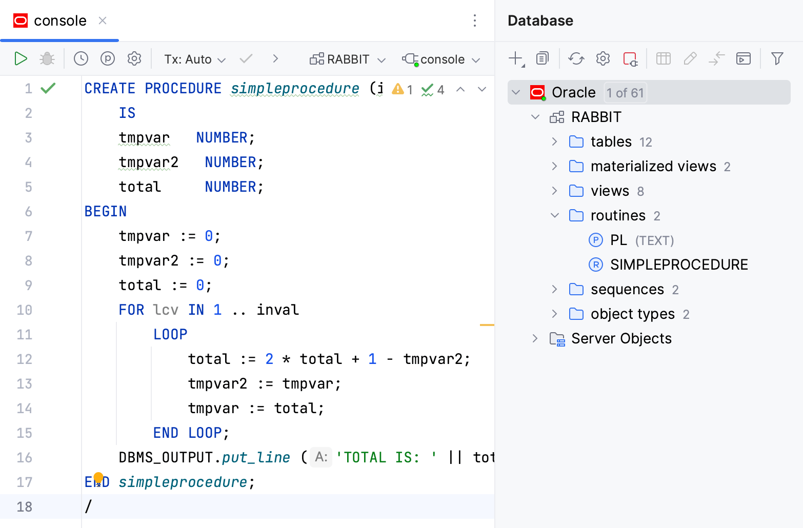 PL/SQLDeveloper如何调试FORALL  