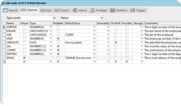 非 PL/SQL 对象