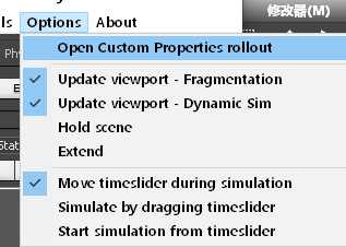 Open Custom Properties rollout