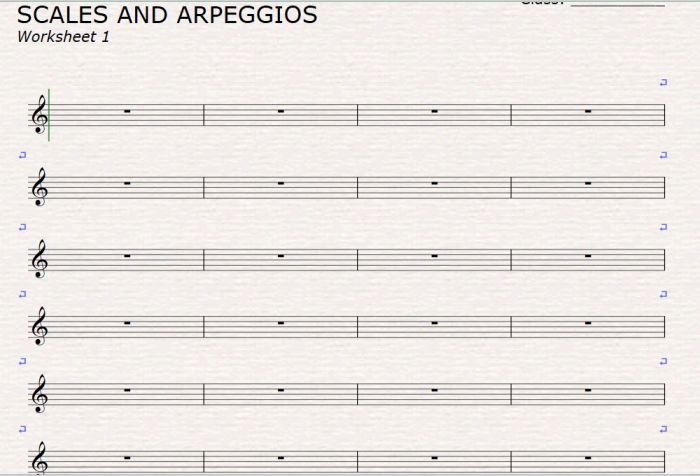 Sibelius创建的大调音阶表