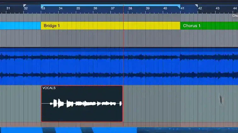 Studio One Pro自动打孔后卷