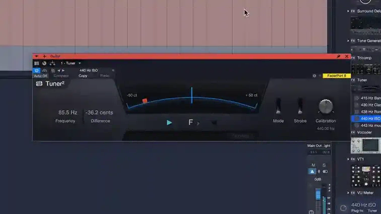 Studio One Pro更新的 Tuner2 插件
