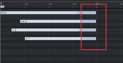 图14：MIDI音符量化音尾对齐