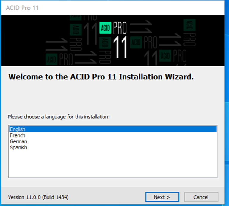 ACID Pro 11 安装