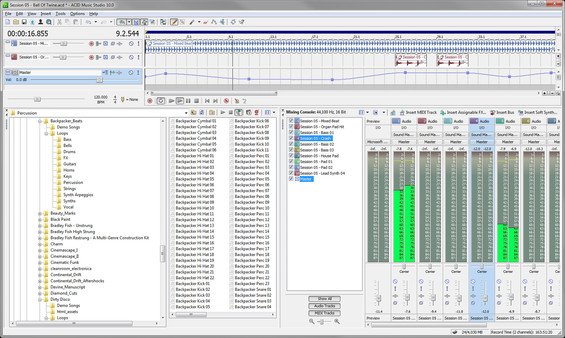 ACID™ Music Studio软件界面