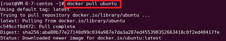 图5：拉取ubuntu镜像