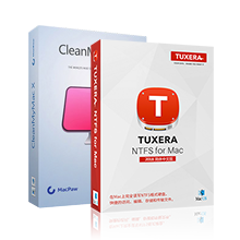 CleanMyMac+Tuxera NTFS