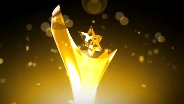 金色奖杯公司企业年会颁奖盛典表彰视频素材DDBJ013Y0S8