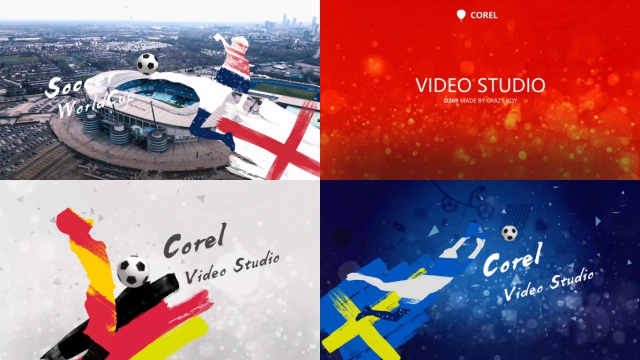 水墨涂鸦世界杯足球宣传片头 D269