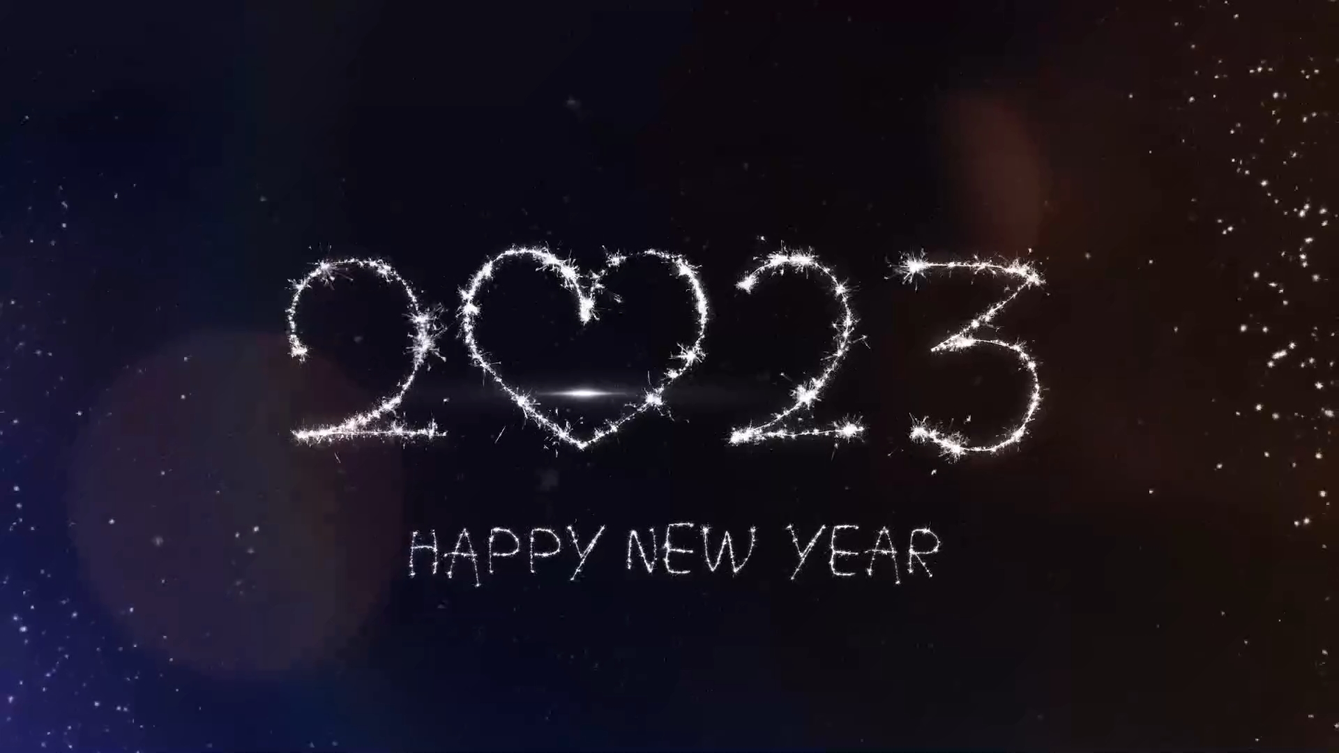 2023新年快乐发光烟花粒子片头 19894772